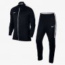 Спортивный костюм черный (комплект: олимпийка + спортивные брюки)  