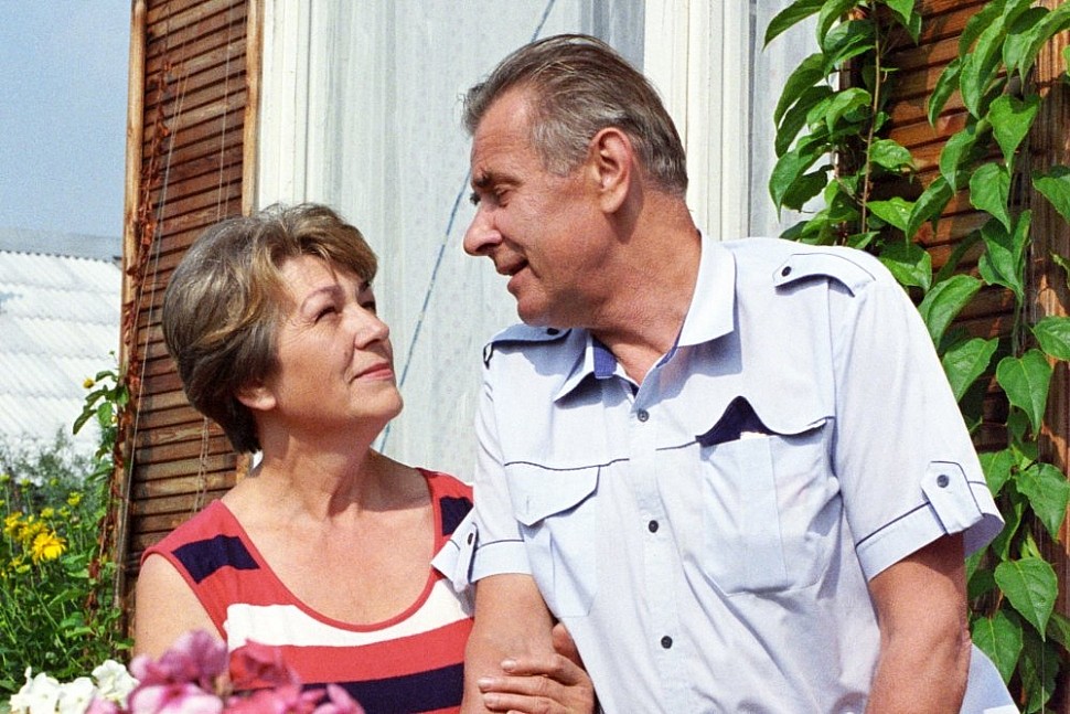 Лев Яшин с женой Валентиной
